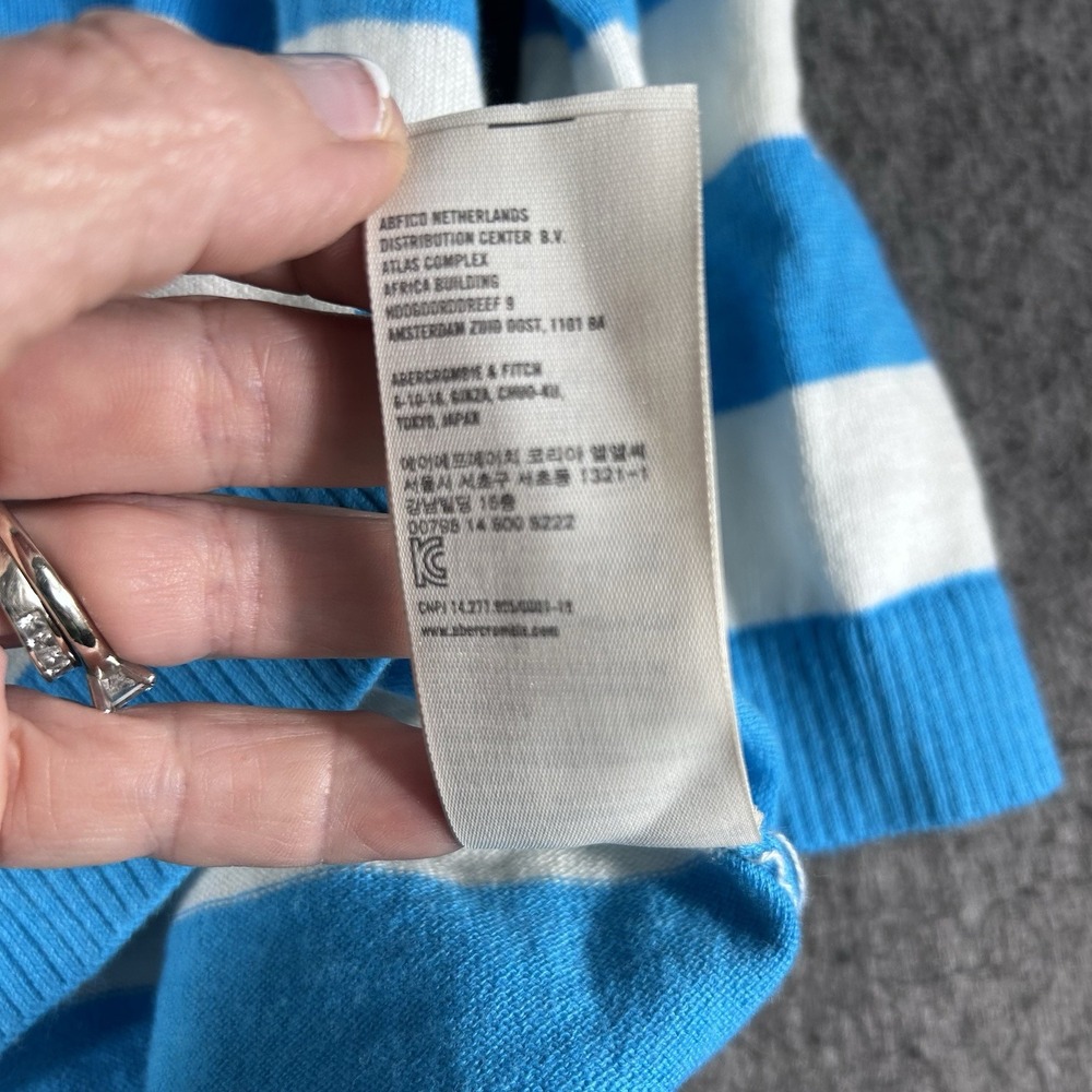 Blue and White Striped Sweater - Picture 9 of 10